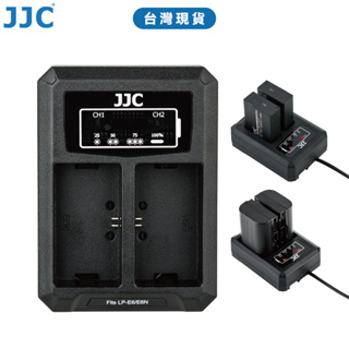 JJC 佳能Canon相機電池充電器 LP-E6 / LP-E17 方便攜帶 內置USB充電線 充滿停止 台灣現貨