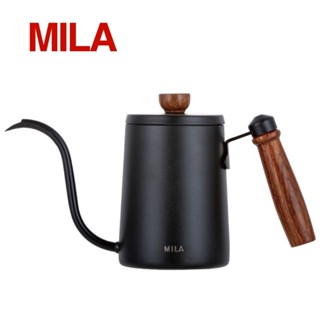 【茉林咖啡】MILA 木柄細口手沖壺 600ml / 350ml 公司貨(7434-5049088)