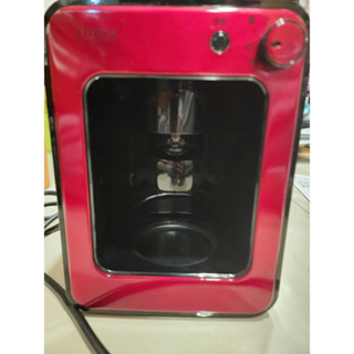 廉售 二手 日本 Siroca crossline 新一代 自動研磨咖啡機-紅 SC-A1210R 咖啡豆 咖啡粉皆可用