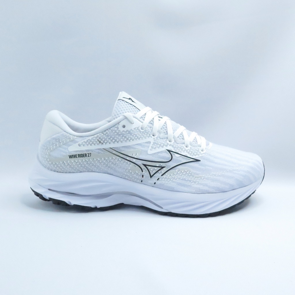 Mizuno J1GC230458 WAVE RIDER 27 SW 男慢跑鞋 4E寬楦 白【iSport愛運動】