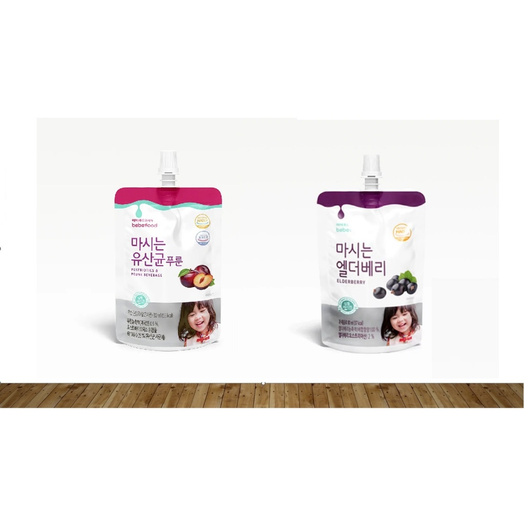 韓國 bebefood 寶寶福德 接骨木莓果汁 / 李子乳酸菌飲料