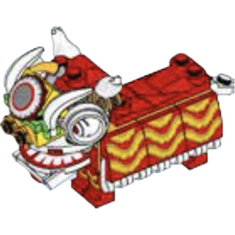 LEGO 樂高 80104 拆售 紅 色 舞 獅 鑼鼓隊 過年 新春 限定 農曆 舞龍 春聯 龍年 唐人街 農曆
