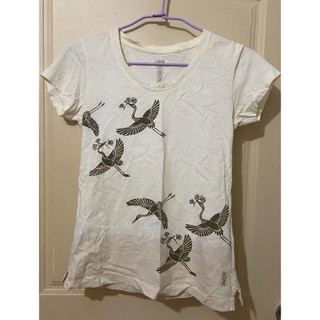 UNIQLO和設計師的合作款T-SHIRT 鶴 漸層T-SHIRT S尺寸