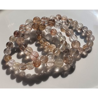 維納斯銀髮 銀髮晶 水晶 手鍊 礦石 玉石 水晶 珠串 項鍊 天然石 一物一圖【GT23-031218】