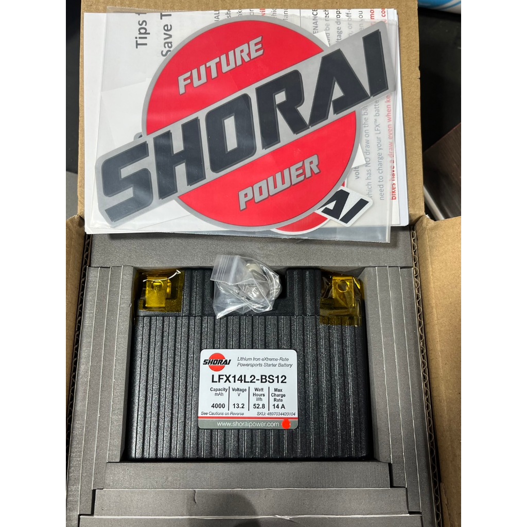 🔯安順車業🔯美國 首銳SHORAI鋰鐵電池 重機電瓶 鋰電池 LFX14L2-BS12 XMAX300 (保固三年)