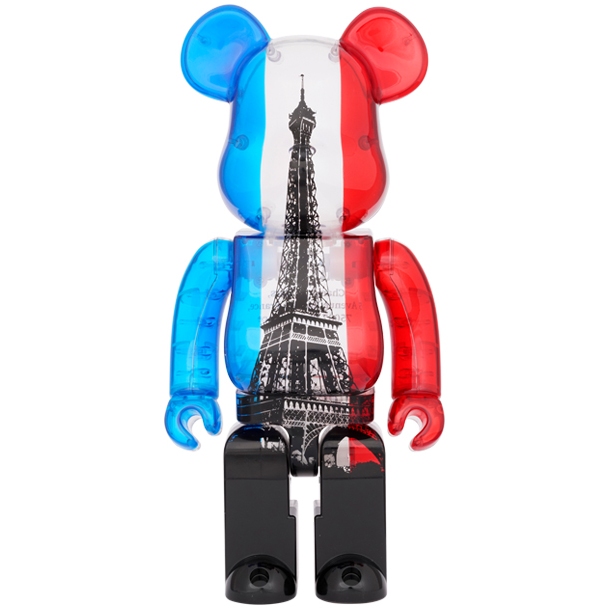 BEETLE BE@RBRICK 艾菲爾鐵塔 法國巴黎 透明 EIFFEL TOWER 庫柏力克熊 2G限定 400%