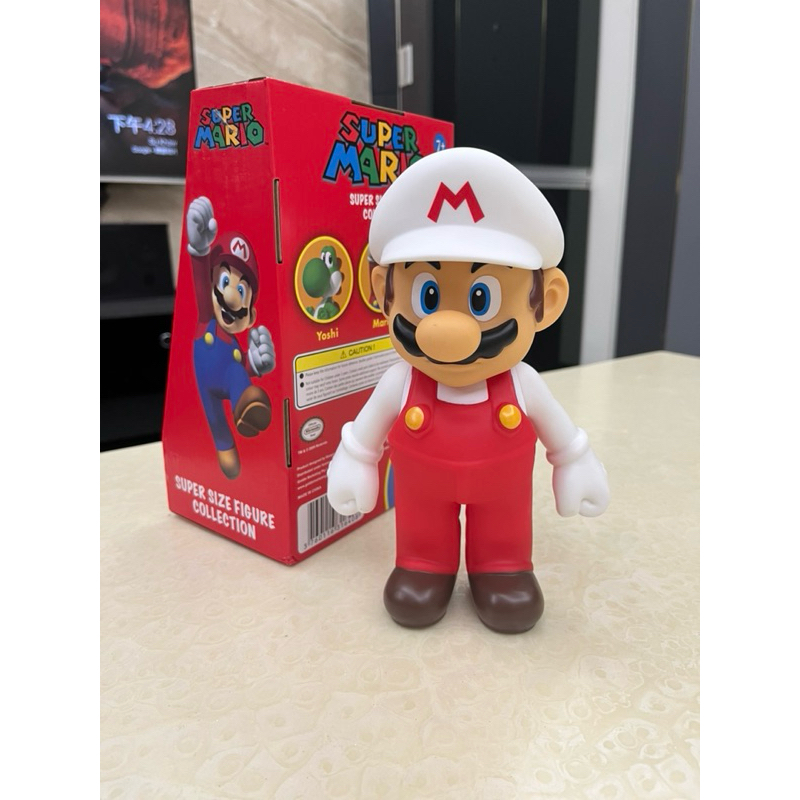 （7-11+35可450）GK 手辦 Super Mario 白色瑪利歐 22cm