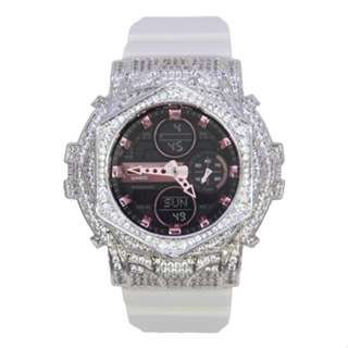 [Shinecollectionhk] GMA-S140M-7A 玫瑰設計鑽殼手錶 女裝客製Baby-G改裝手錶
