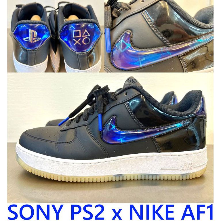 BLACK極新SONY x NIKE AIR FORCE 1 PS1 PS2 PS3聯名PlayStation黑色AF1