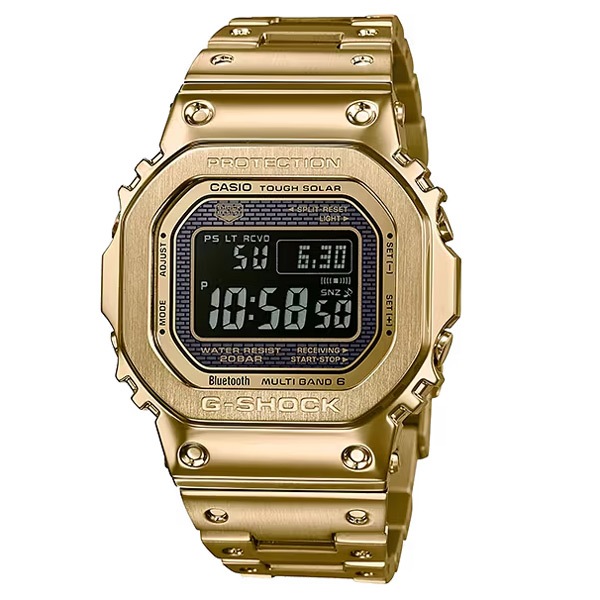 G-SHOCK GMW-B5000GD-9 原價17000 CASIO卡西歐 電波錶 智慧錶 電子錶 方型 金色 太陽能