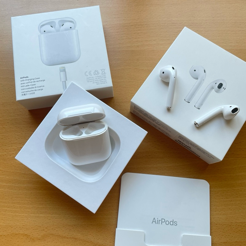 Apple airpods 1代 原廠二手正品 充電盒+左右耳 附保護殼
