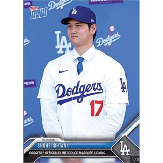 大谷翔平 球員卡 2023 MLB TOPPS NOW Card OS-23 正式加入道奇記者會