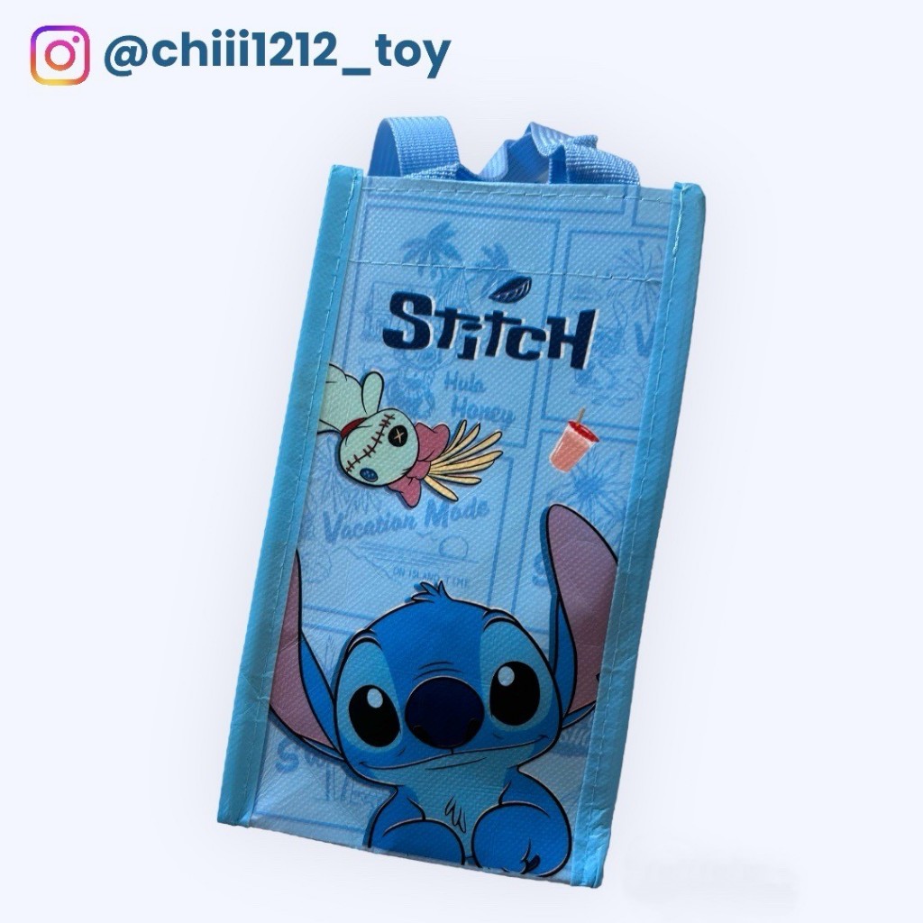 【Disney迪士尼】史迪奇 史迪仔 Stitch 星際寶貝 輕便保冷飲料袋 飲料袋 飲料提袋 飲料袋 環保 手搖杯袋