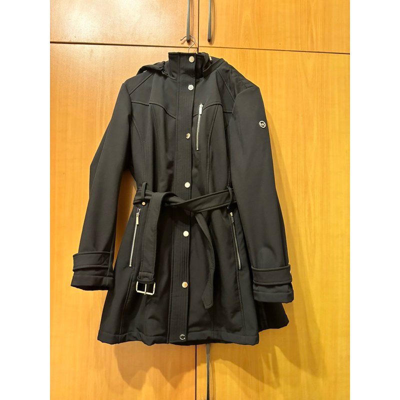 美國🇺🇸買的Michael Kors 黑色防風防水大衣XL