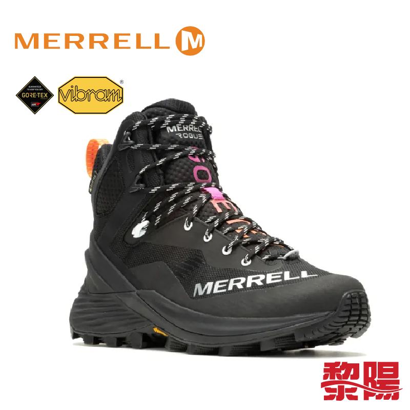 MERRELL ROGUE HIKER MID GORE-TEX 頂級防水中筒登山鞋 黑 男款 33ML037581