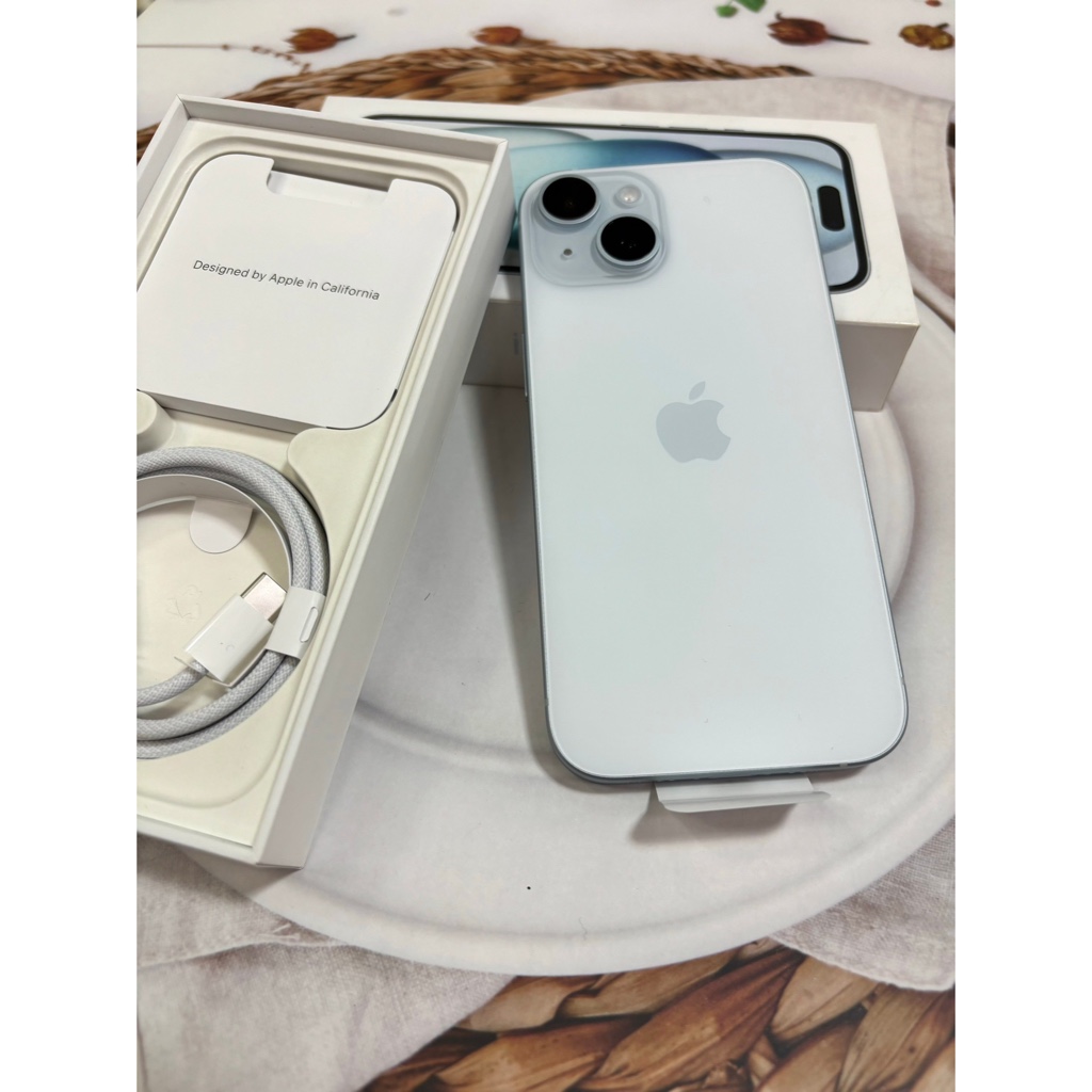💜台北iPhone專賣店💜🏅️拆封新品🏅️電池100%🍎 Apple iPhone 15 128G藍色🍎