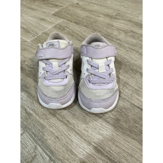 二手｜兒童小童運動鞋 Nike Air 紫淺白色 魔鬼氈