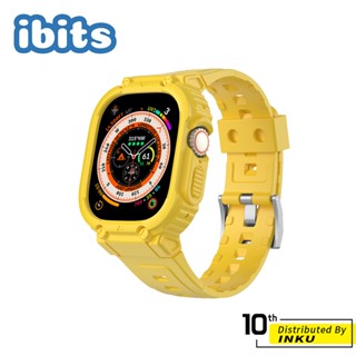 ibits Apple watch 1-8代 一體裝甲純色錶帶 替換腕帶 38/40/41/42/44/45/49mm
