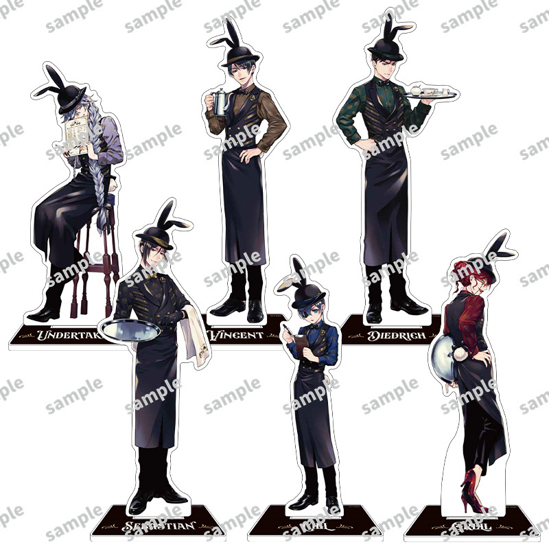 黑執事 Black Label 丸井快閃店 賽巴斯欽 謝爾 壓克力 立牌 葬儀屋 文森 咖啡廳