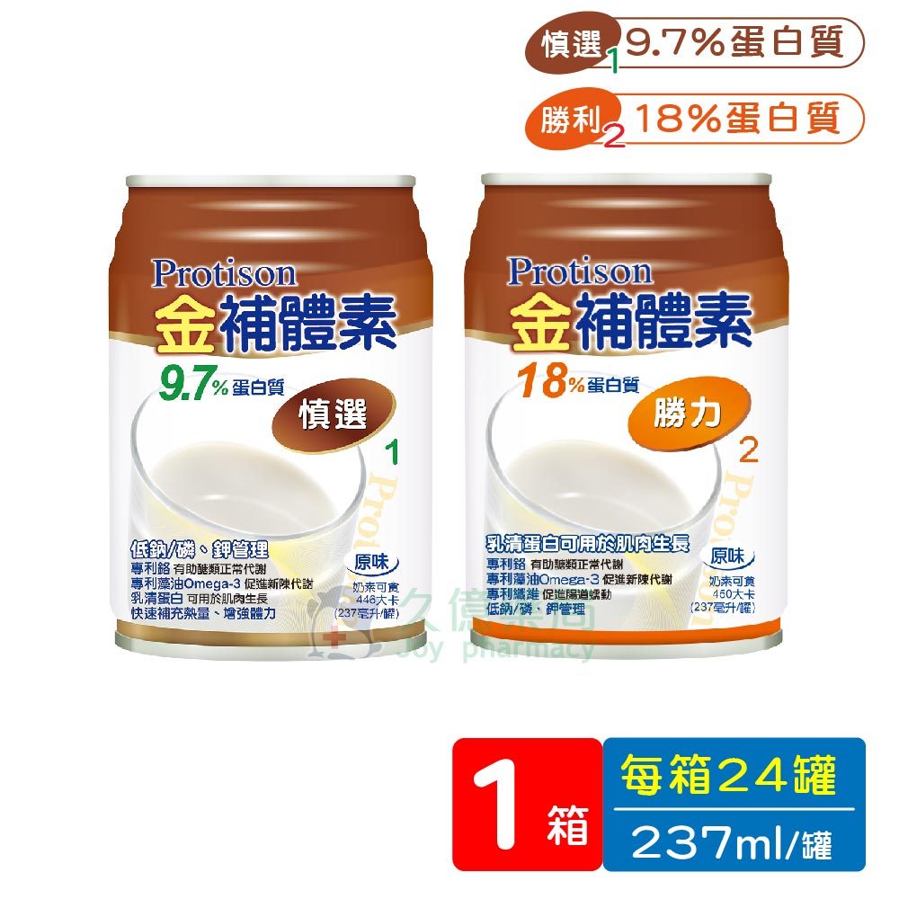 金補體素  勝力 / 慎選  腎臟病適用 洗腎適用 237ml x 24罐 / 箱【久億長照館】