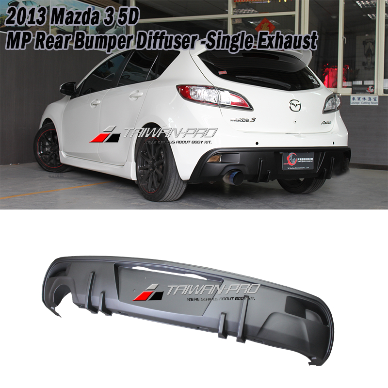 二代 13 馬3 5門 MP款 後飾板 Mazda MP speed 3 2013-2014 後下 空力套件✩台灣製造
