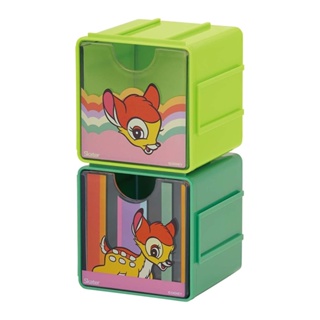 SKATER 迪士尼 Retro series系列 可堆疊小物收納盒 (2入) 迷你抽屜 小鹿斑比 AT61197