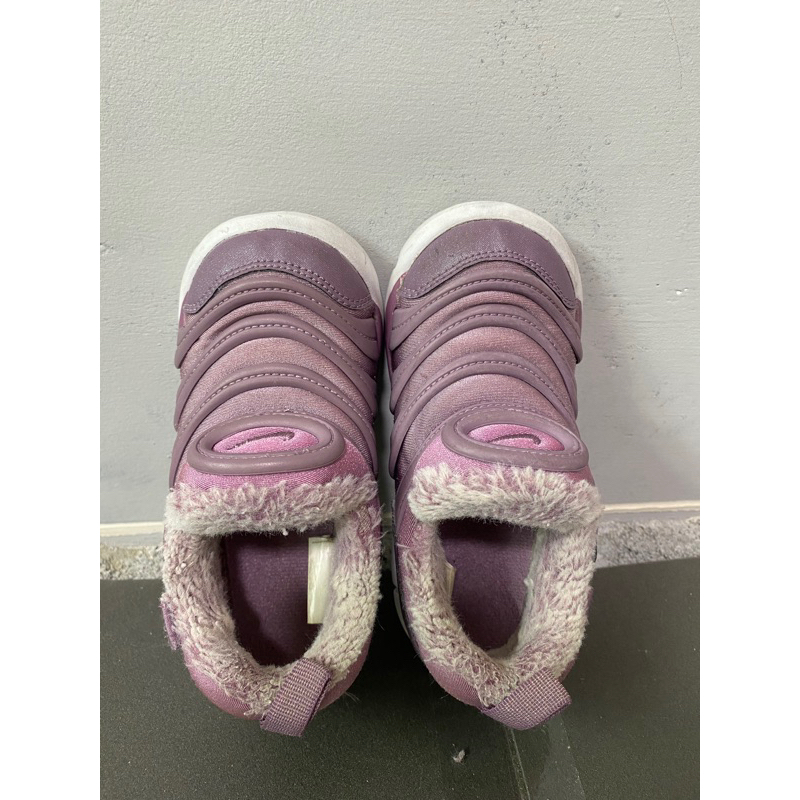 Nike 毛毛蟲鞋、藕紫色刷毛（二手、16cm)