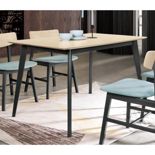 (企業)恩德詩床墊/傢俱-CM卡羅爾洗白色120cm(4尺)餐桌 高階MDF貼實木皮 腳座全橡樛木 會議桌
