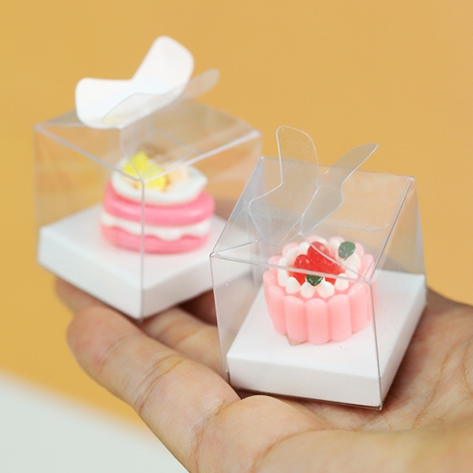 🍁Q.M SHOP🍁一月新款-透明甜點包裝盒 超可愛食玩 迷你 轉蛋 擺件 擺飾 盲盒 扭蛋 盲包 仿真 公仔小物 抽獎
