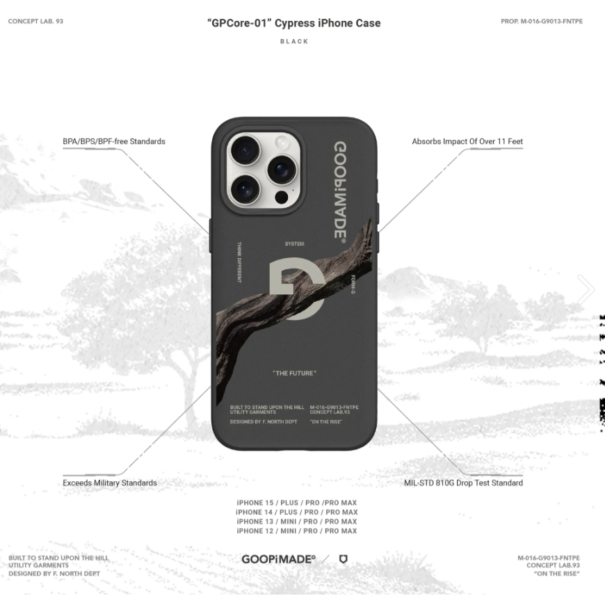 GOOPi 孤僻 手機 殼 犀牛盾 GPCore-01 Cypress iPhone Case