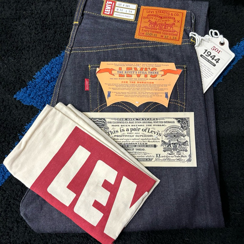 LEVIS VINTAGE CLOTHING LVC 1944 44501-0088 日本製 原漿原色