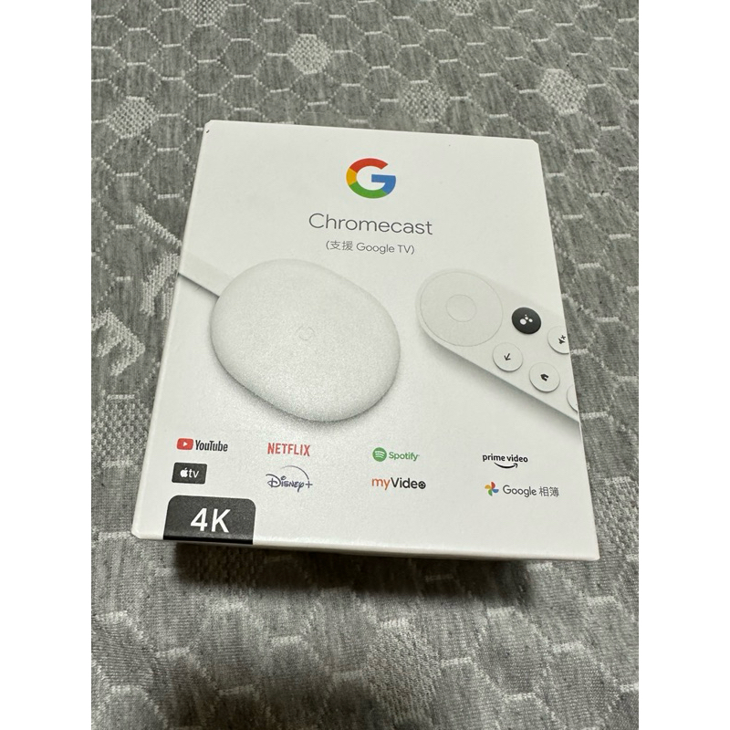 (二手）Google Chromecast 第4代〈4K版本〉 無線影音媒體串流播放器/支援Google TV/