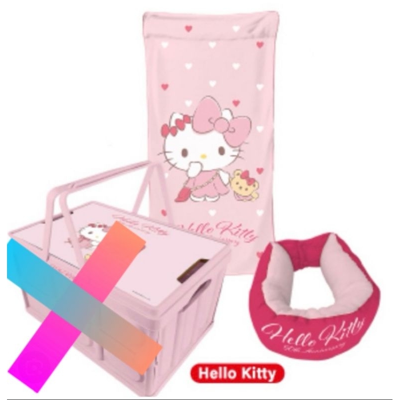 全新現貨🙃〰️7-11x Hello  Kitty(頸枕毯)