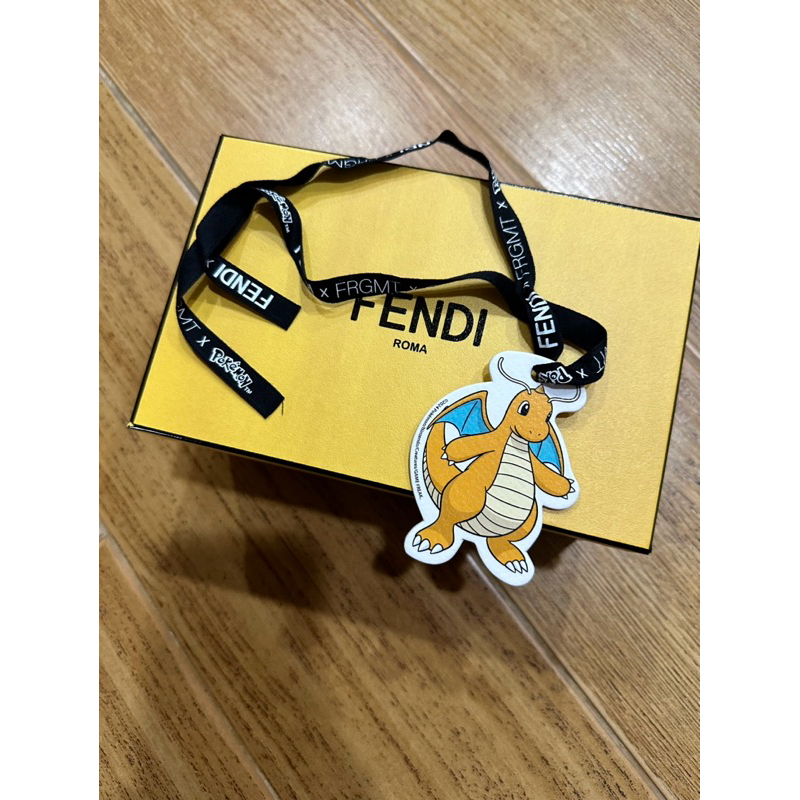 Fendi Pokemon 寶可夢 快龍 空盒 可收納小物 眼鏡 收藏 含吊牌 紙袋