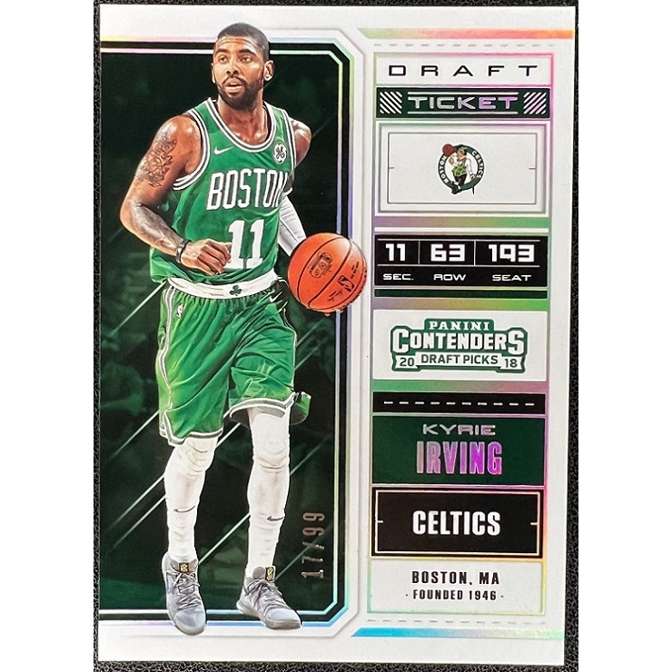 NBA 球員卡 Kyrie Irving 2018-19 Contenders Draft Ticket 限量99