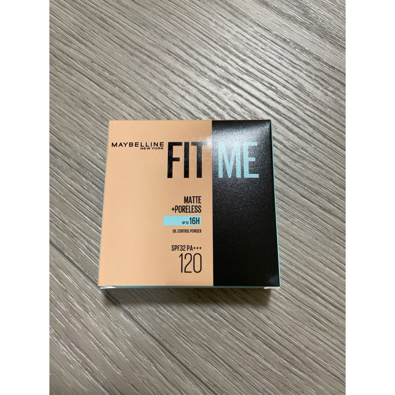 MAYBELLINE媚比琳 FIT ME反孔特霧柔焦空氣粉餅/色號120 裸膚色