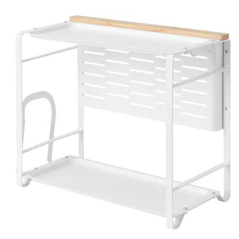 [IKEA代購]AVSTEG 廚房檯面收納架 收納架 收藏 廚具 置物架 分類 鐵 竹/白色