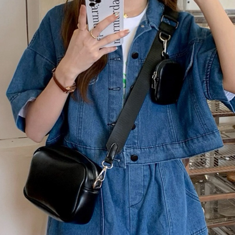 台灣現貨 相機包 小方包 買包包送零錢包 零錢包 肩背包 女生 斜背包 韓國 皮包