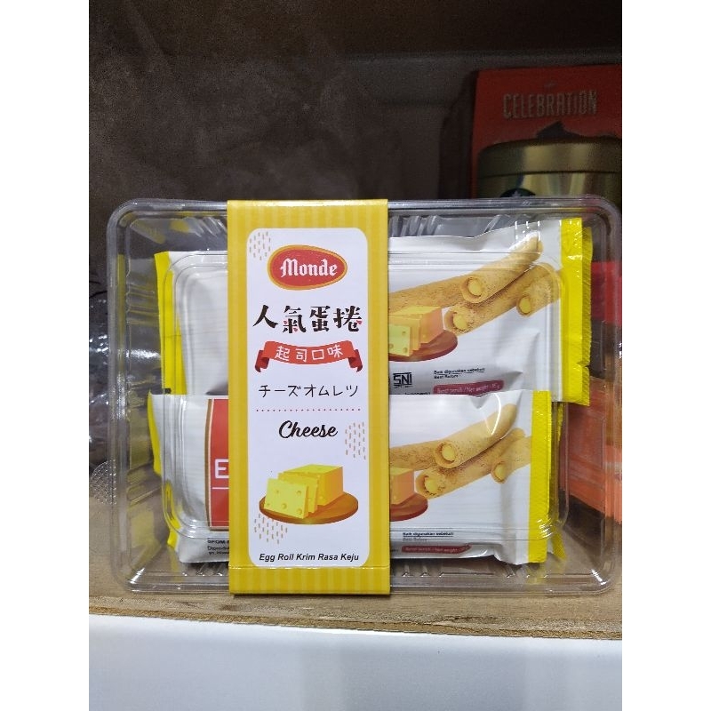 印尼 monde 起司、巧克力蛋捲（210g）