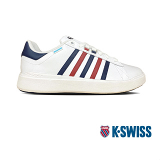 【VV防水優選】K-SWISS Pershing Court Light DS WP防水鞋-男-白藍紅07270-124