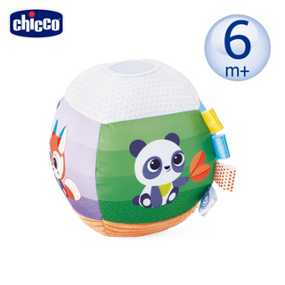 Chicco 繽紛動物觸覺互動軟球 6m+ / 玩具 感統 球類 軟球 觸覺