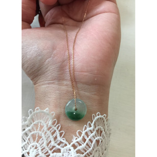 diy 翡翠 漂綠花 平安扣