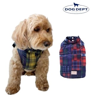 【你和我的狗】 日本DOG DEPT 格紋羽絨服 【現貨】 寵物衣服 狗狗衣服 小狗衣服 大狗衣服 狗衣服