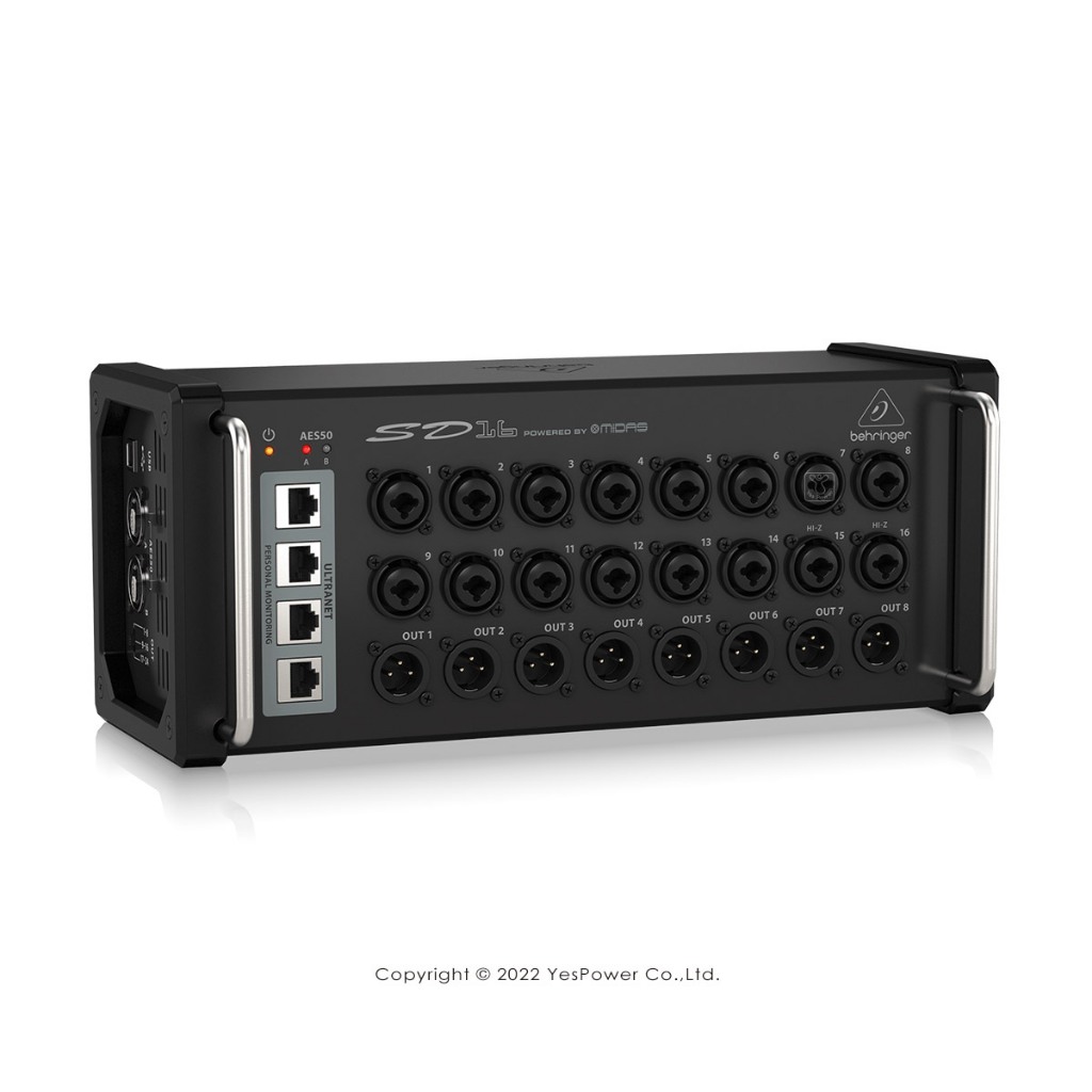 【含稅】SD16 Behringer耳朵牌 16-channel I/O Stage Box 數位混音器網路接線盒