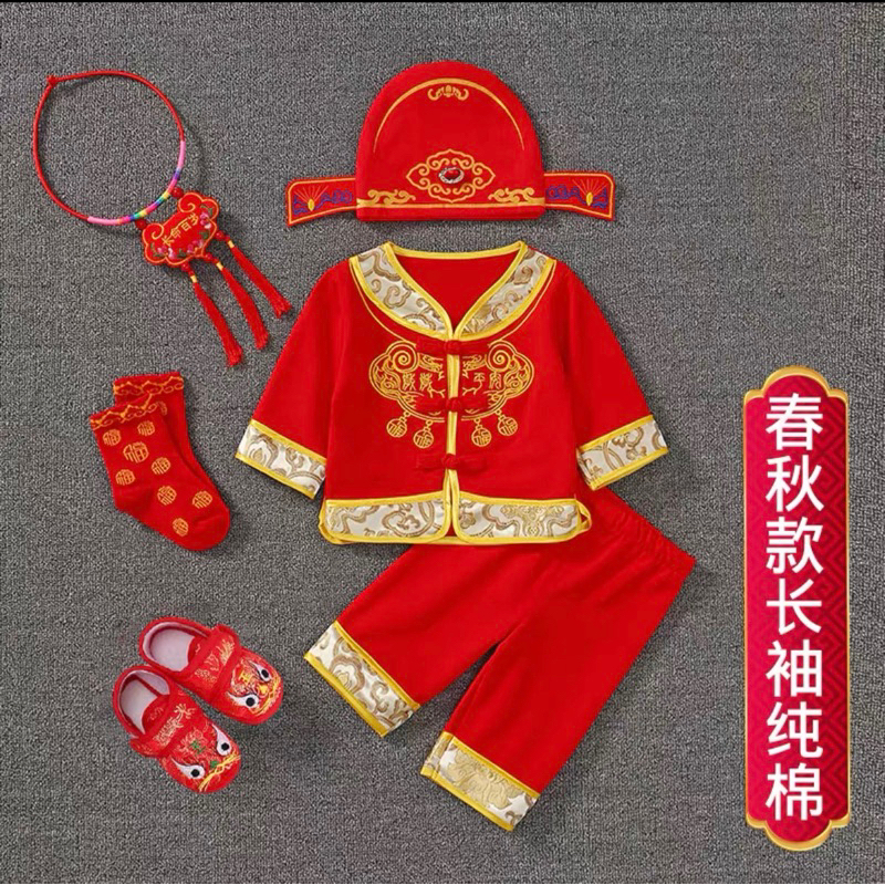 ❤️現貨 抓周 過年 嬰幼兒衣服 80碼（全新以下水洗過）