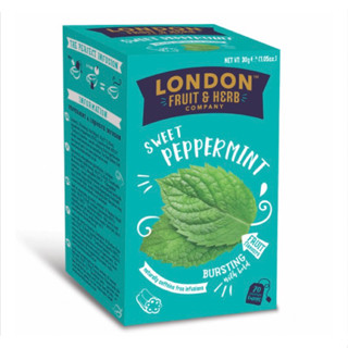 新貨到【即享萌茶洋行】英國LONDON芙賀香甜薄荷茶20茶包/盒（無咖啡因）促銷中