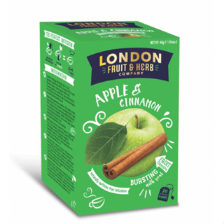 新貨到【即享萌茶洋行】英國LONDON芙賀香蘋肉桂茶20茶包/盒（無咖啡因）促銷中
