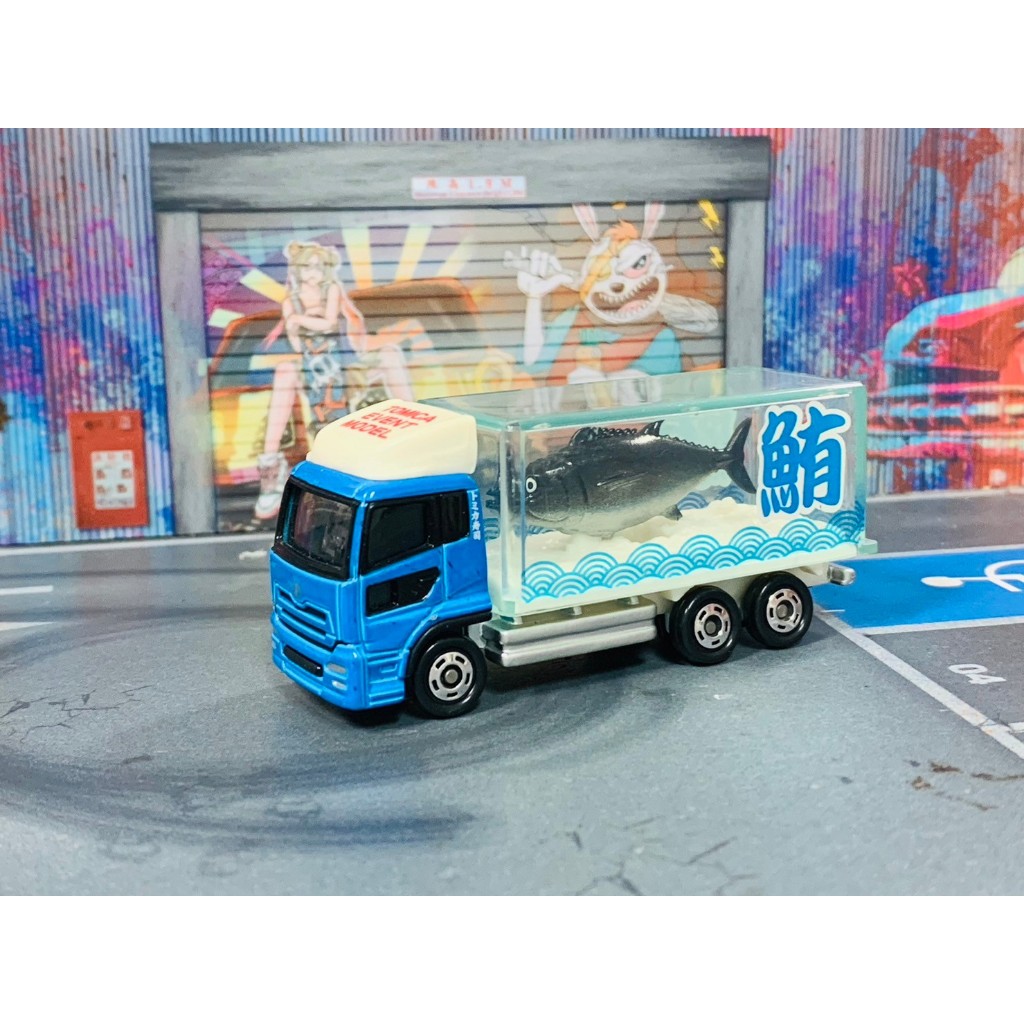 ★TOMICA-A03-無盒二手-會場限定 鮪魚載運車 藍頭