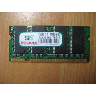 NR筆記型電腦記憶體- DDR2 667 512mb sis module 直購價50