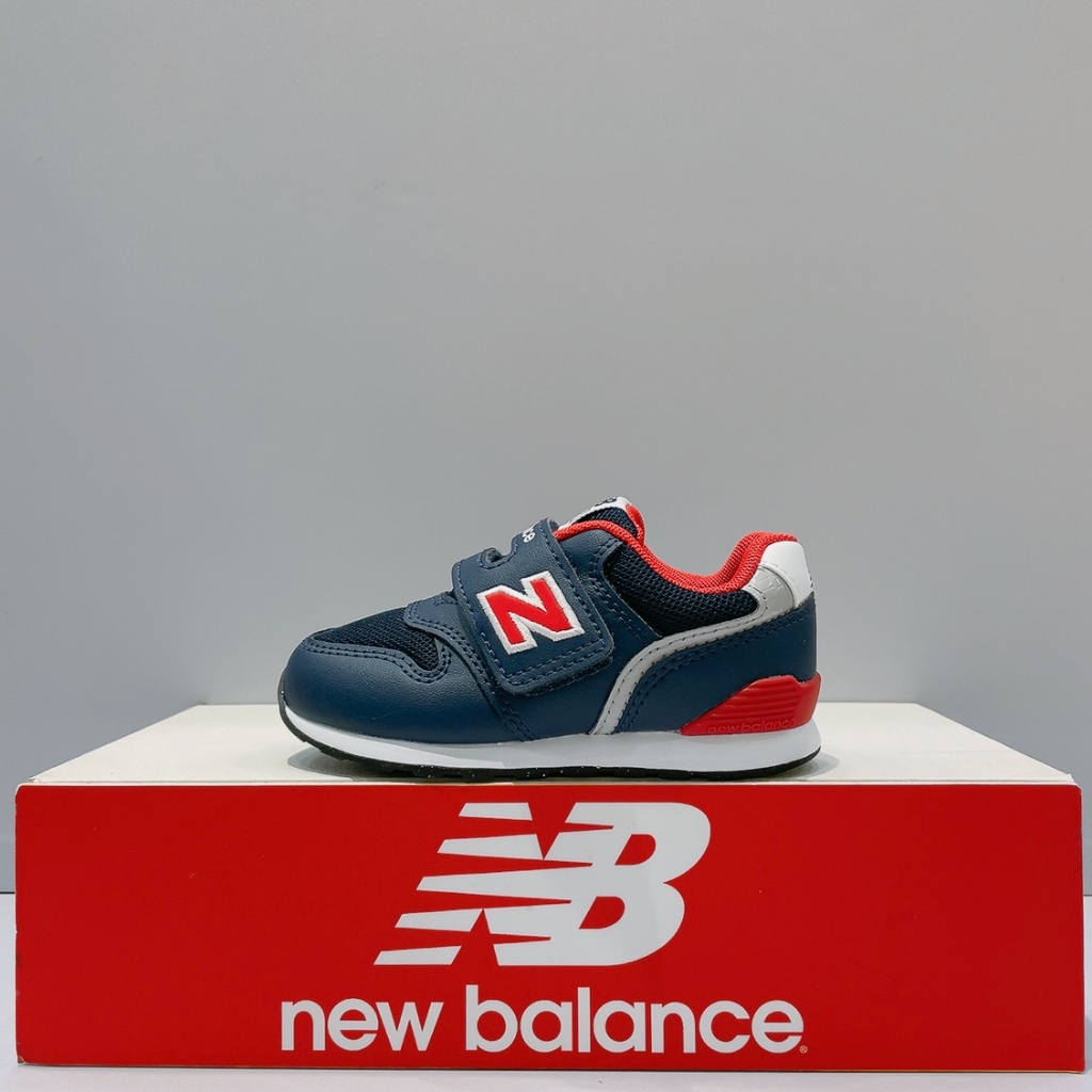 New Balance 996 NB 小童 藍色 皮革 舒適 透氣 寬楦 魔鬼氈 運動 休閒鞋 IZ996EB3